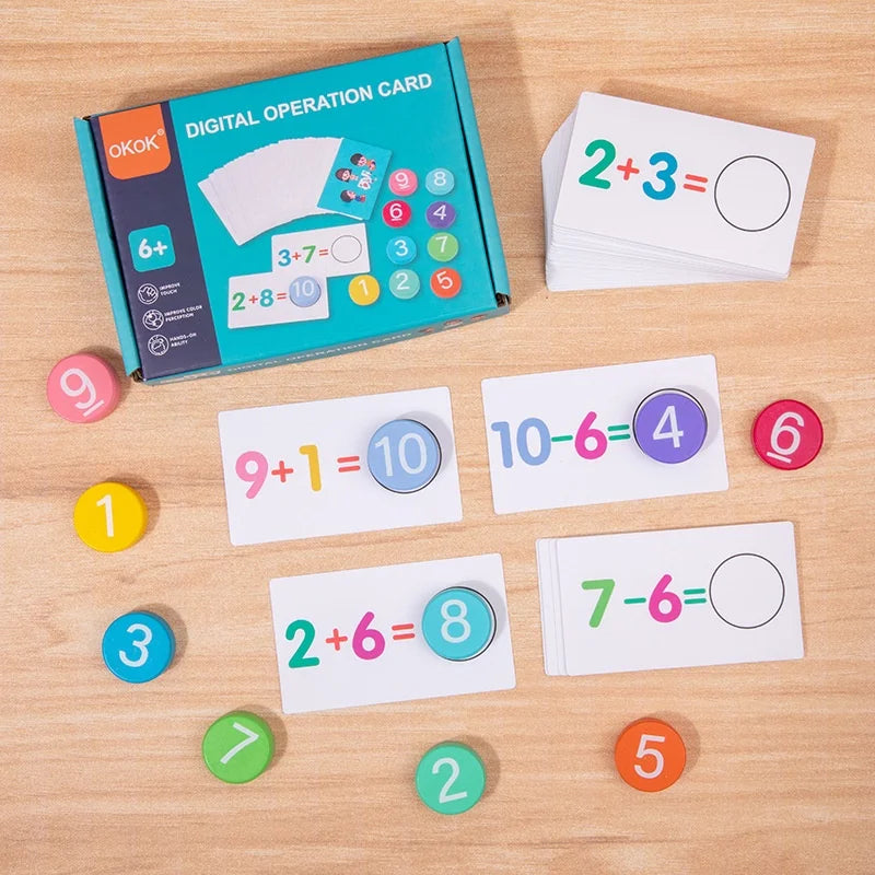 Kids Math Card Matching Game