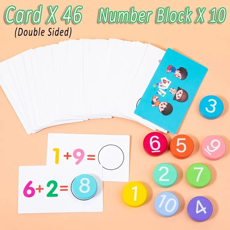 Kids Math Card Matching Game