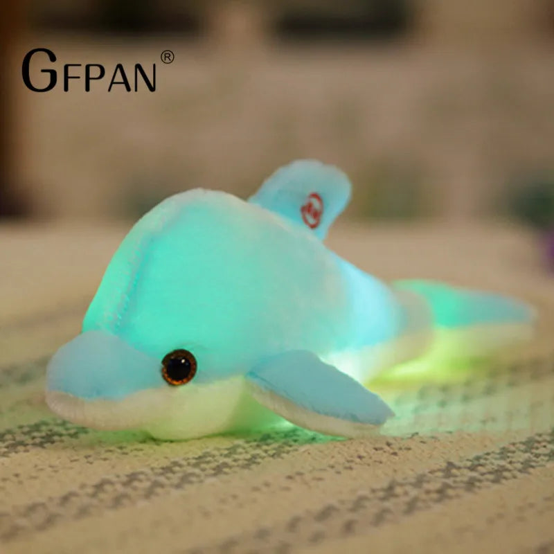 LED Dolphin Plush Pillow