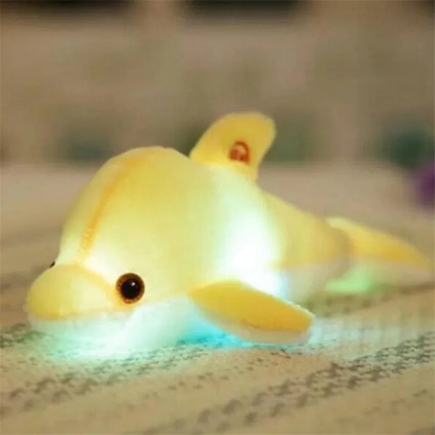 LED Dolphin Plush Pillow