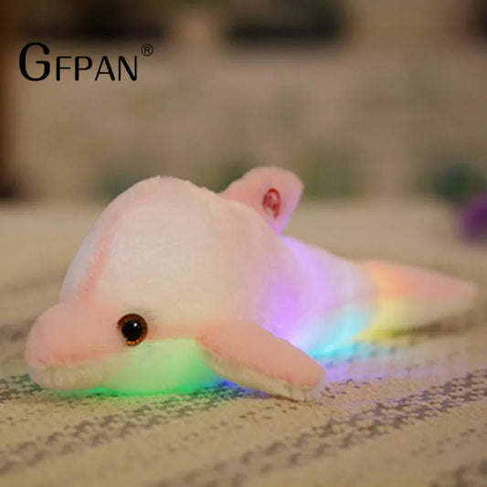 LED Dolphin Plush Pillow