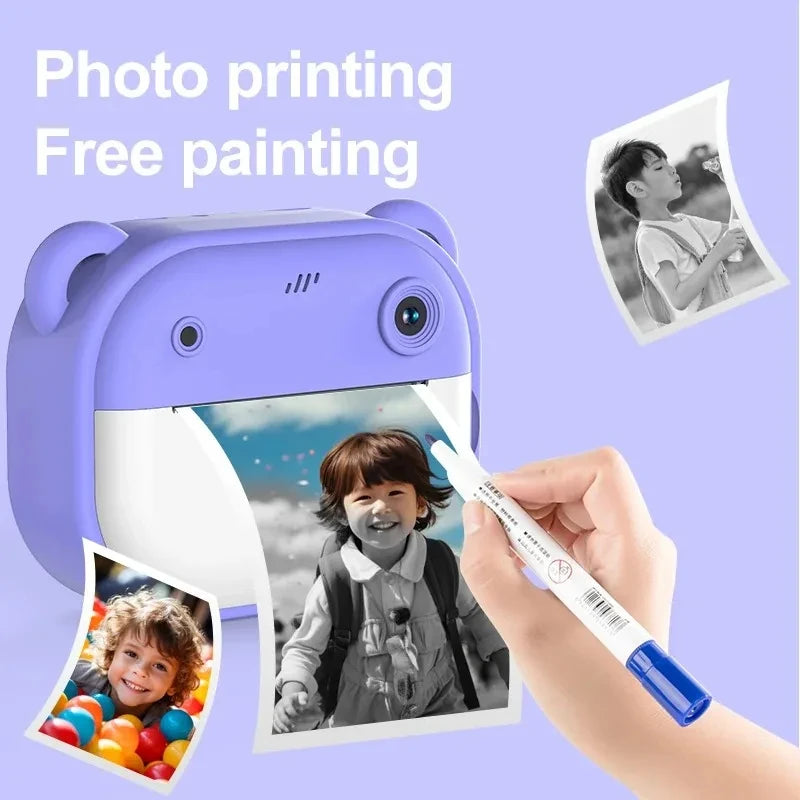 Kids Thermal Print Camera With 32G Memory Card