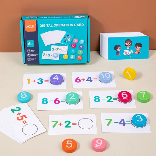 Kids Math Card Matching Game