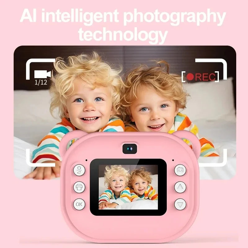 Kids Thermal Print Camera With 32G Memory Card