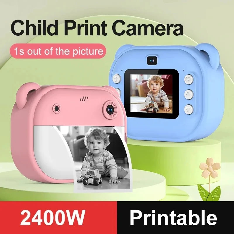 Kids Thermal Print Camera With 32G Memory Card